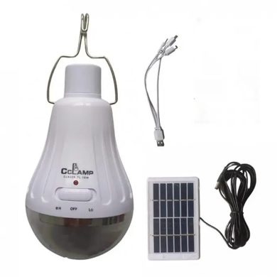Портативная светодиодная лампа с солнечной панелью Solar Panel 10W Белая power-7 фото