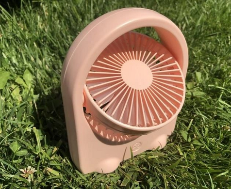 USB мінівентилятор настільний акумуляторний дві швидкості Mini Fan DD-5576 Rainberg-Mini Fan DD-5576 фото