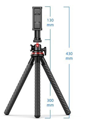Штатив осьминог с гибкими ножками, трипод, штатив для экшн-камеры, смартфона EUROmaX-6635 фото