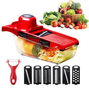 Овощерезка, терка Mandoline Slicer 6 in 1 c контейнером, слайсер, терка yaka-pr00012547 фото