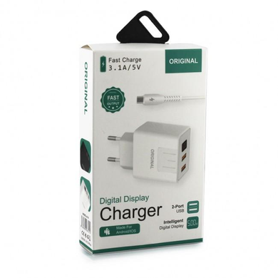 Зарядное устройство 2 usb (A-14) с цифровым дисплеем CX QC03 Matrix7kmPof-NF00005482 фото