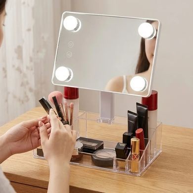 Зеркало-органайзер с LED подсветкой / Зеркало Cosmetic Mirror CY020-036 OptDropPof-2019817 фото