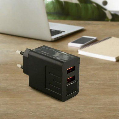 Зарядное устройство 2 usb (A-14) с цифровым дисплеем CX QC03 Matrix7kmPof-NF00005482 фото