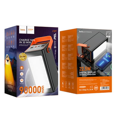 Повербанк HOCO J107 90000 mAh |1Type-C/4USB/Lightning/MicroUSB, QC/PD, 22.5W/5A| black DtopePof-J107 фото