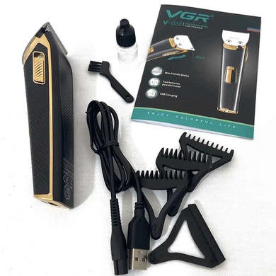 Професійна акумуляторна машинка тример для стриження волосся й бороди бритва для чоловіків VGR V-022 Rainberg-VGR V-022 фото