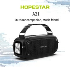 Портативная беспроводная акустическая стерео колонка Hopestar A21 (Bluetooth, TWS, FM, MP3, AUX, Mic)