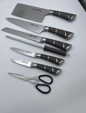 Набор кухонных ножей Rainberg RB-8805 с акриловой подставкой RB-8805 фото