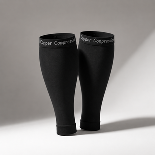 Компрессионные гетры Copper Fit Calf Compression Sleeves черные JumpexPof-4652 фото