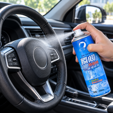 Охладительный спрей для автомобиля и дома Cool Spray 260 мл / Охладитель поверхностей / Аэрозоль для быстрого охлаждения сидений и руля OptDropPof-AsAD-2708 фото