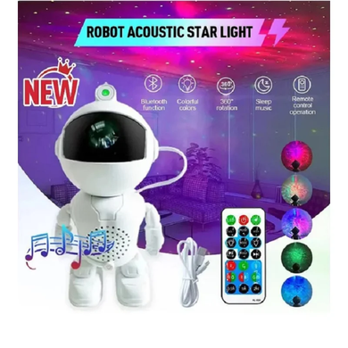 Ночник проектор звездного неба с колонкой Robot Astronaut Matrix7kmPof-00009677 фото