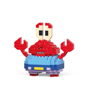 Конструктор фигурка 3D BRICKS Мистер Крабс (w-043) XoztovarPof-ZB-1628 фото