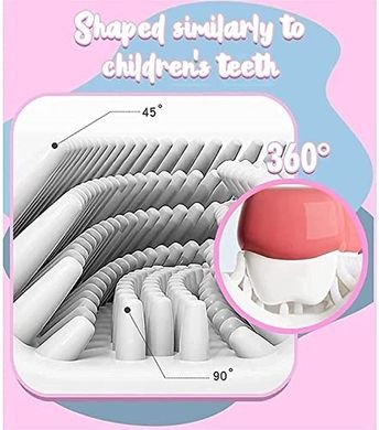 Детская U-образная зубная щетка капа для детей от 2 до 12 лет 56743355 фото