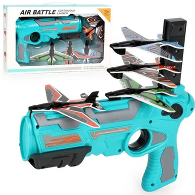 Дитячий іграшковий пістолет катапульта з літачками Air Battle yakaa-112320500000028 фото