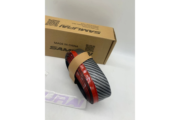 Молдинг на передний бампер универсальный Губа SAMURAI CARBON GrantoptPof-7195 фото