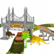 Автомобильный трек с динозаврами Dinosaur 1906 192pcs GrantoptPof-1906 фото 3
