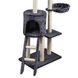 Игровой комплекс для котов с когтеточкой и домиком (MT05-1) (135/49см) (dark grey) MeladPof-17483 фото 3