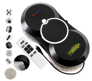 Робот для миття вікон NEW Glass Cleaning Robot з пультом дистанційного керування чорний OptDropPof-MA-298 фото