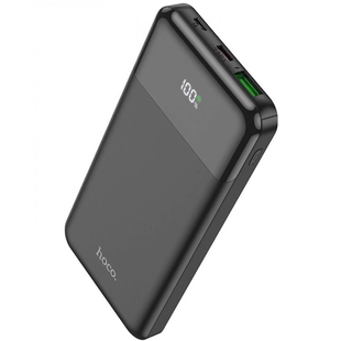 Павербанк повербанк с быстрой зарядкой HOCO J102 Cool figure PD20W+QC3.0 10000mAh |USB/Type-C| Черный delta-21 фото