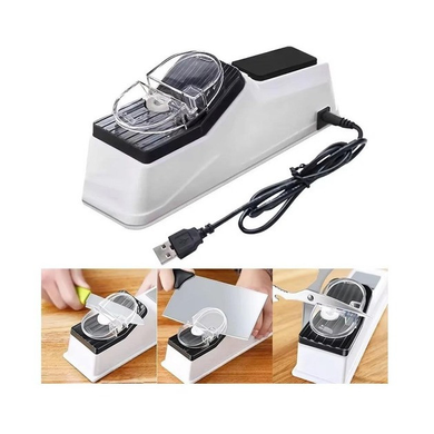 Електроточила для ножів Electric Knife Sharpener від USB / Професійна електроточила / Ножеточка DomtePof-538 фото