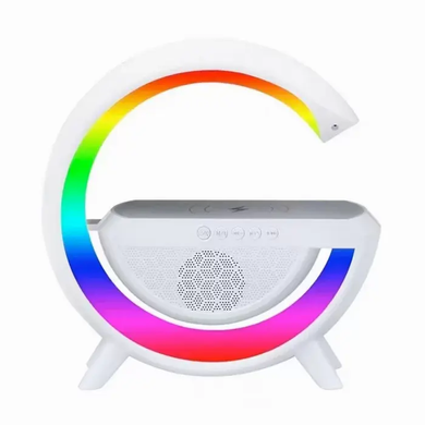 Умный светильник/ Ночник c беспроводной зарядкой для телефона/Bluetooth-колонка yak-ME888 фото