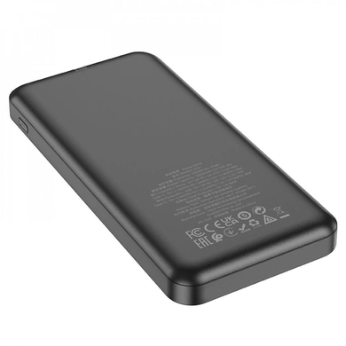 Павербанк повербанк із швидкою зарядкою HOCO J102 Cool figure PD20W+QC3.0 10000mAh |USB/Type-C| Чорний delta-21 фото