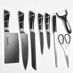 Набір кухонних ножів на підставці 9 предметів Rainberg RB-8804 RB-8804 фото