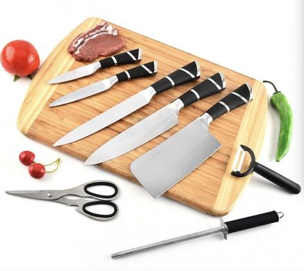 Набор кухонных ножей на подставке 9 предметов Rainberg RB-8804 RB-8804 фото