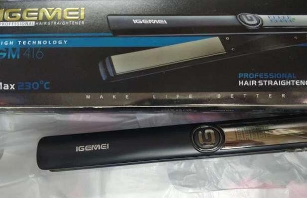 Утюжок выпрямитель для волос с терморегулятором IGEMEI GM-416 204521 фото