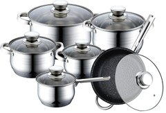 Универсальный набор кухонной посуды Rainberg RB-601 12 предметов набор кастрюль RB-601 фото