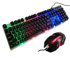 Клавіатура LED KEYBOARD + Mouse K 01/M 416 spar-5559 фото
