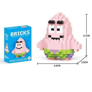 Конструктор фигурка Bricks 3D звезда Патрик(w-045) XoztovarPof-ZB-1626 фото