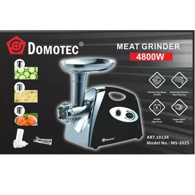 Мясорубка DOMOTEC MS-2025 (соковыжималка, терки и шинковки) 4800W Matrix7kmPof-MS-2025 фото