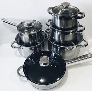 Универсальный набор кухонной посуды Rainberg RB-601 12 предметов набор кастрюль RB-601 фото