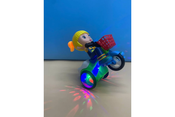 Музыкальная игрушка Девочка на велосипеде Stunt Bicycle GrantoptPof-9012 фото