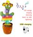 Інтерактивний плюшевий танцюючий кактус повторюшка Funny Toys Dancing Light Cactus DC5 з різнобарвним підсвічуванням, співаючий пісні, акумуляторний USB jump-123456 фото 9