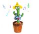 Інтерактивний плюшевий танцюючий кактус повторюшка Funny Toys Dancing Light Cactus DC5 з різнобарвним підсвічуванням, співаючий пісні, акумуляторний USB jump-123456 фото 4