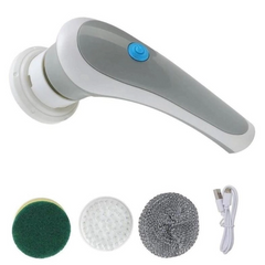 Акумуляторна щітка для миття зі змінними насадками Electric Cleaning Brush NaDoMax-14111 фото