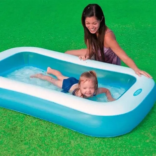 Надувний басейн Intex 166 х 100 х 25 см 90 л Blue OptDropPof-6903100022016 фото