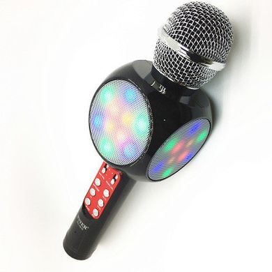 Безпровідний мікрофон караоке WS-1816 Original з функцією зміни тембру голосу 145651 фото