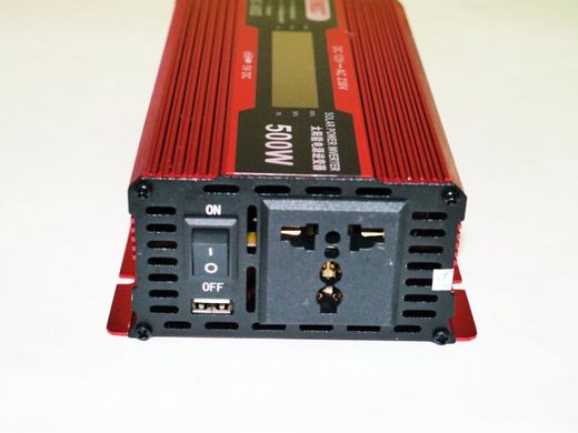 Перетворювач автоінвертор UKC 12V-220V 500W LCD KC-500D spar-3738 фото