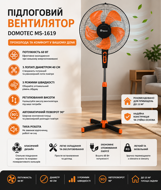 Вентилятор DOMOTEC MS-1619 Standart /16 Matrix7kmPof-9673 фото