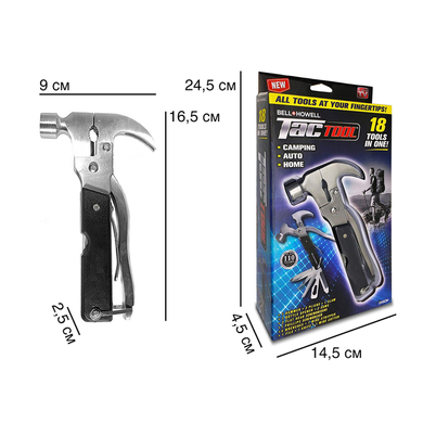 Набор Tac Tool 18 in 1 компактный инструмент мультитул с Чехлом OptDropPof-pr3830 фото