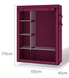Великий Складаний тканинний шафа 6 відділень HCX Storage Wardrobe 548733 фото 2