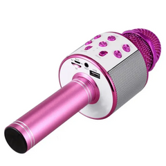 Беспроводной микрофон для караоке Wster WS-858 Розовый YAAk-sp20030822/4 фото