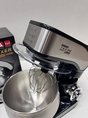 Тестомес 4в1 из нержавеющей стали 6л 3500Вт Черный ZP-136 ZplinePof-ZP-136 Black фото