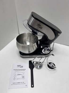 Тестомес 4в1 из нержавеющей стали 6л 3500Вт Черный ZP-136 ZplinePof-ZP-136 Black фото