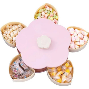 Вращающаяся складна конфетница Flower Candy Box для конфет и фруктов Фруктов GrantoptPof-3819 фото
