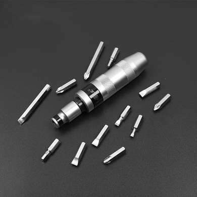 Универсальный набор ударных бит с ударно-поворотной отверткой Impact Screwdriver Set 12 бит в кейсе Venera7kmPof-VEN-1638 фото