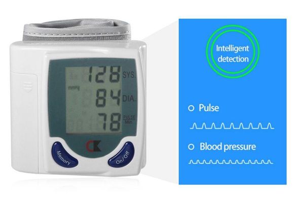 Цифровой автоматический тонометр Blood Pressure Monitor для измерения АД и пульса Vener-V-622H фото