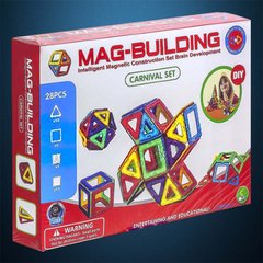 Магнитный конструктор Mag Building 28 деталей развивающая игрушка для детей